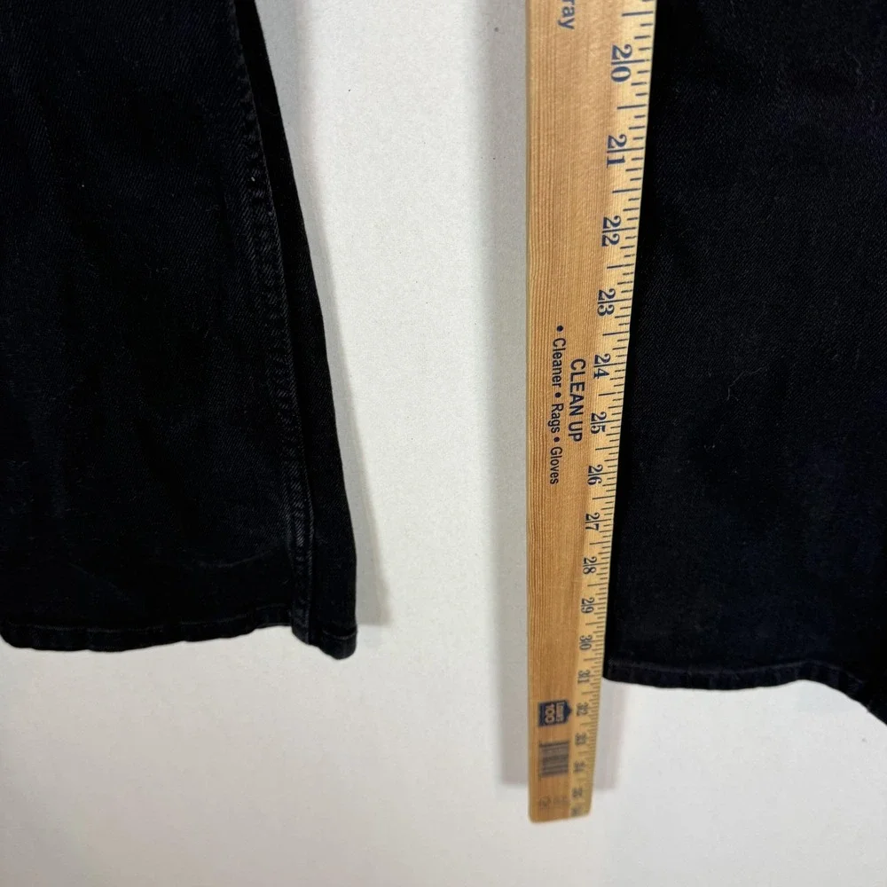 Levi's 514 Jeans Mens 32x32 Black Dark Wash Regular Straight Stretch Denim